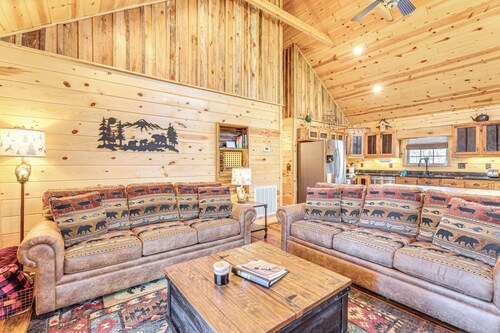 Dog-friendly Cabin w/ Fire Pit & Hot Tub!