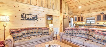 Dog-friendly Cabin w/ Fire Pit & Hot Tub!