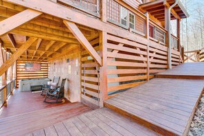 House (2 Bedrooms) | Interior - Hot Tub + Fire Pit: Dog-friendly Cabin in Murphy! (Murphy)