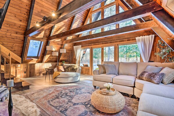 Front of property - Rustic Lafayette A-frame Cabin w/ Game Room! (LaFayette)