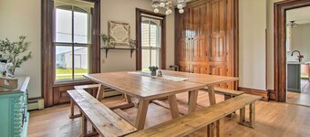 Spacious Farmhouse on 200 Acres Along the River