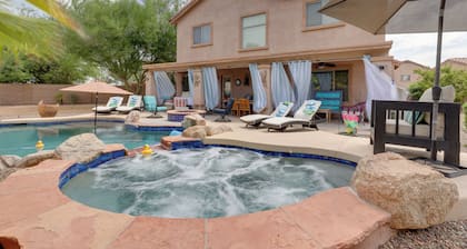 Maricopa Desert Oasis: Fenced Yard w/ Hot Tub