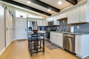 Microwave, oven, stovetop, dishwasher