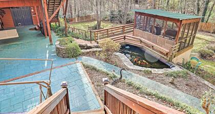 Asheville Mountain Getaway w/ Patio & Koi Pond!