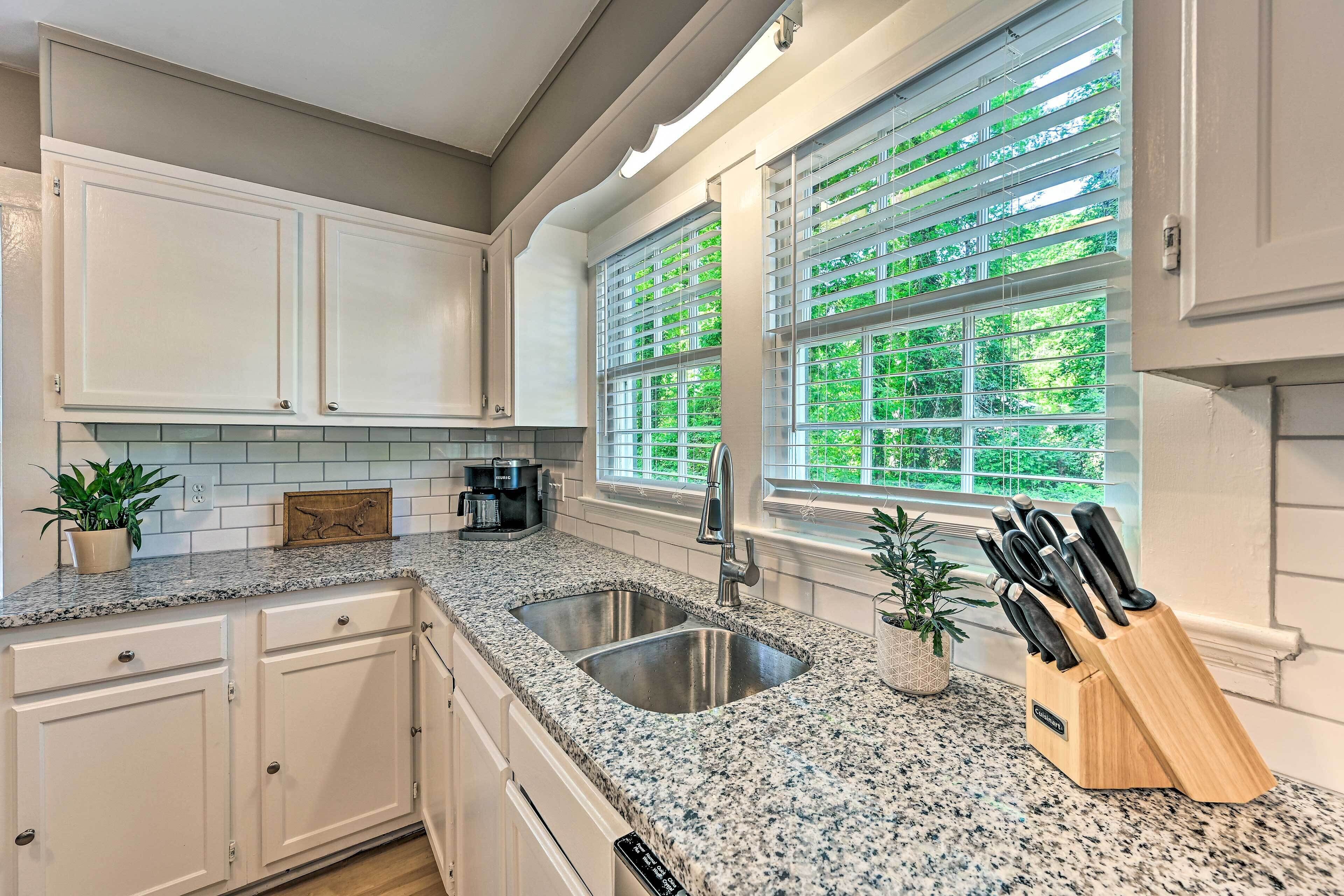 Microwave, oven, stovetop, dishwasher