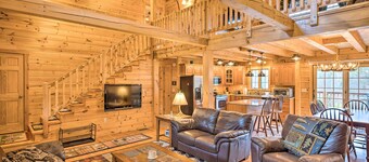 9 Mi to Bretton Woods: Carroll Log Cabin w/ Deck