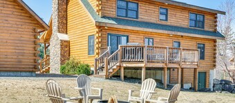 Deck, Grill & Views! Carroll Log Cabin Near Hiking