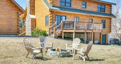 Deck, Grill & Views! Carroll Log Cabin Near Hiking