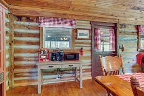 Interior - Historic Log Cabin w/ Porch Near Patoka Lake! (Taswell)