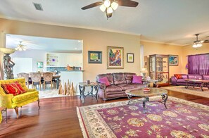 Fireplace - Eclectic Montgomery Home Near Lake Conroe! (Montgomery)