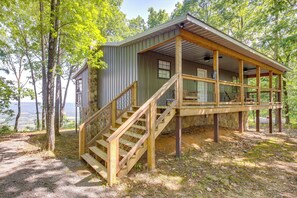 House (2 Bedrooms) | Front of property - Renovated Cabin w/ Decks, Views, & Fire Pit! (Pikeville)