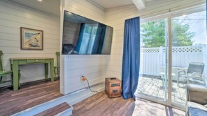 Living area - New! Historic Kewadin Schoolhouse: 1/2 Mi to Lake! (Kewadin)