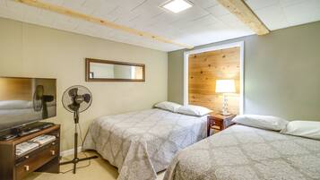 3 habitaciones, tabla de planchar con plancha y cunas gratuitas