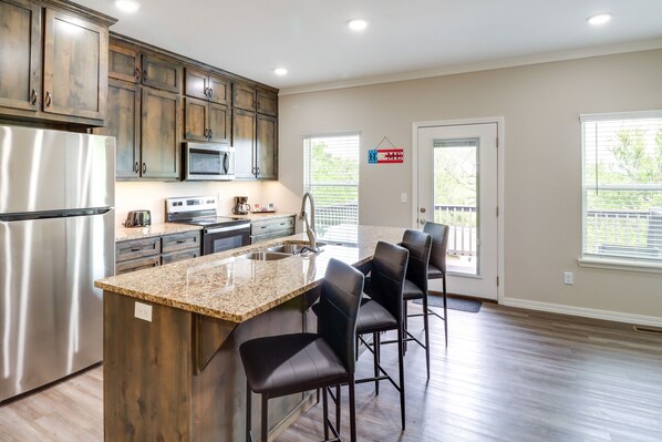 独立别墅 (2 Bedrooms) | 私人厨房 | 微波炉、烤箱、炉灶、洗碗机