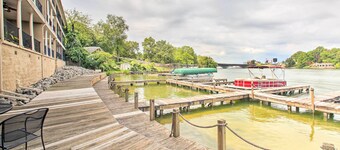 Balcony & Boat Slip: Lakefront Unit in Hot Springs