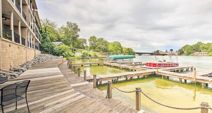 Balcony & Boat Slip: Lakefront Unit in Hot Springs