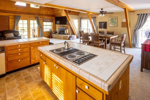 Furnished Deck + Fire Pit: Happy Jack Cabin