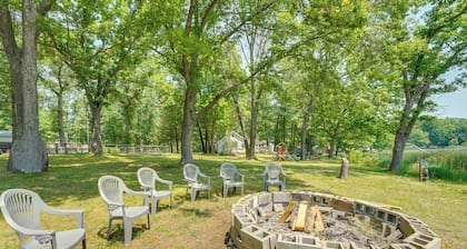 Lakefront Brohman Retreat w/ Dock & Fire Pit!