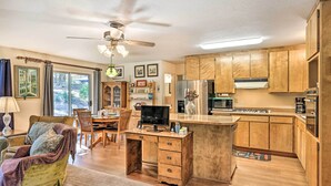 Private kitchen - Peaceful Camp Connell Cabin w/ Community Pool (Arnold)
