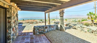 Patio & Panoramic Views: Hillside Lake Havasu Home