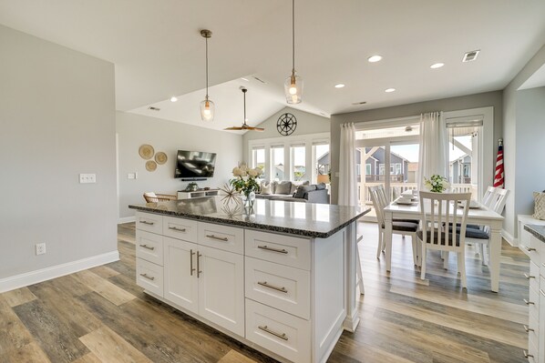 House (4 Bedrooms) | Interior - Modern Surf City Beach House w/ Hot Tub! (Holly Ridge)