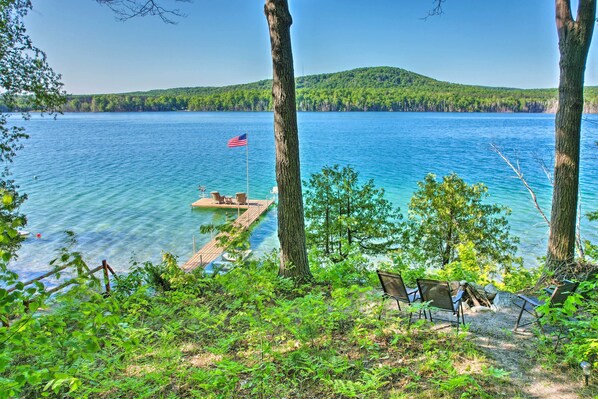Property grounds - Dreamy Cabin Steps to Thumb Lake: Swim & Fish (Boyne Falls)