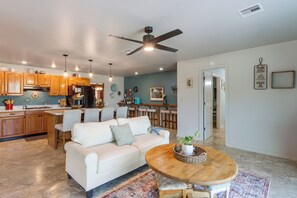 House (4 Bedrooms) | Interior - Pool & Outdoor Kitchen: Updated Grand Lake Getaway (Grove)
