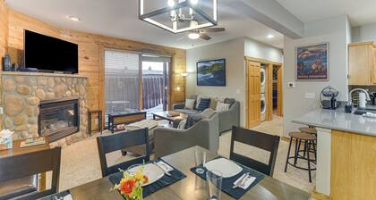 Patio & Mountain Views: Central Grand Lake Condo!