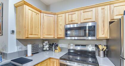 Patio & Mountain Views: Central Grand Lake Condo!