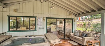 Cozy Pine Retreat w/ Private Hot Tub & Views