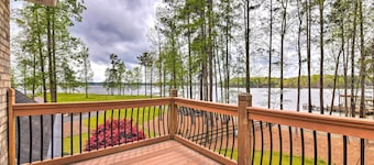 Dock & Fire Pit: Mt Gilead Villa on Lake Tillery