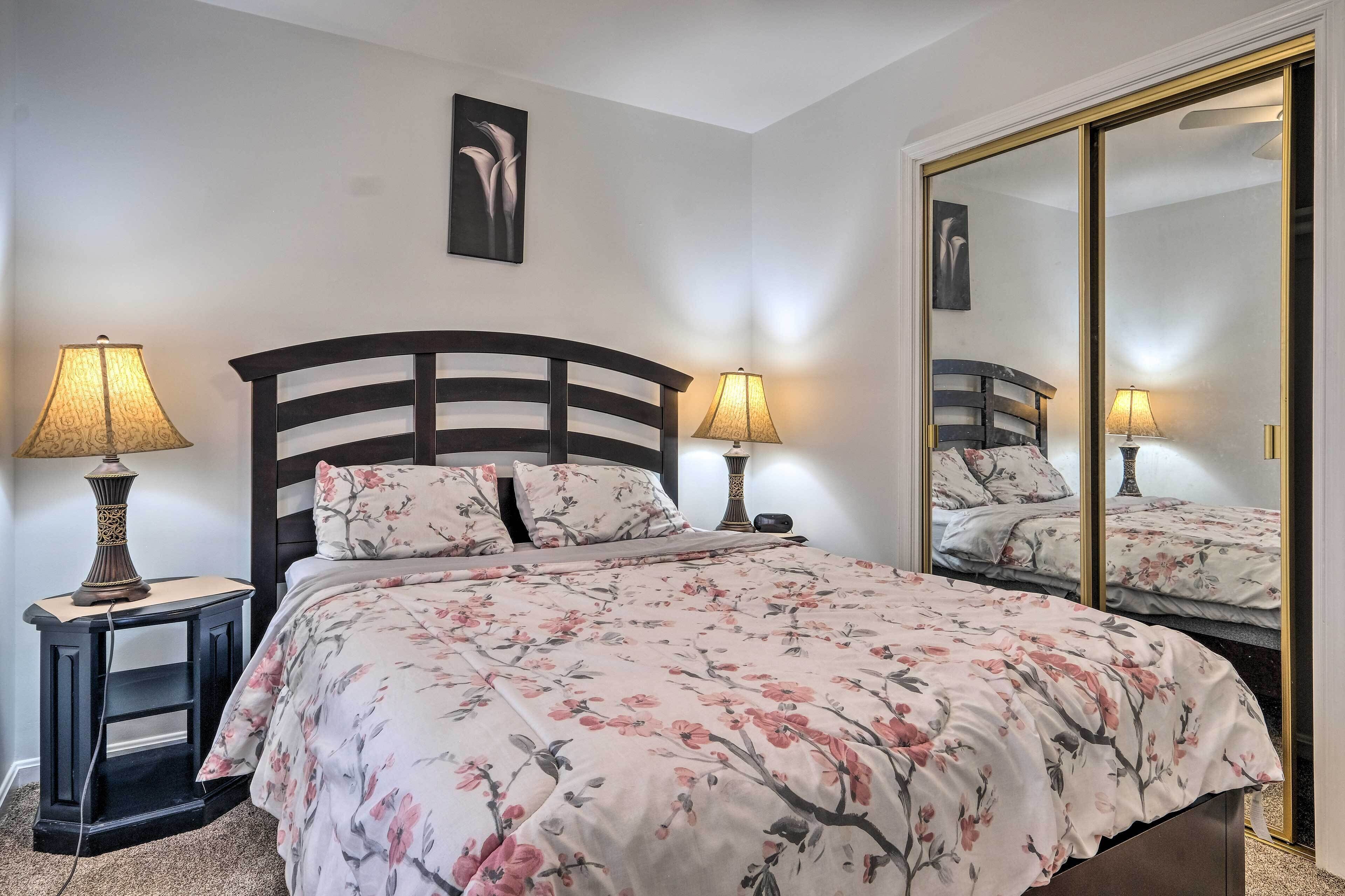 3 bedrooms, iron/ironing board, bed sheets