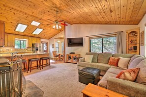 House (2 Bedrooms) | Interior - Deck w/ Forest Views: Quiet Twain Harte Cabin! (Twain Harte)