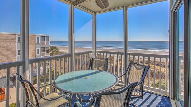 Terrace/patio - Oceanfront North Myrtle Beach Condo w/ Pool Access (North Myrtle Beach)