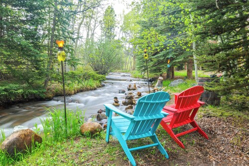 Riverfront Retreat in Nathrop: Fire Pits & Hot Tub