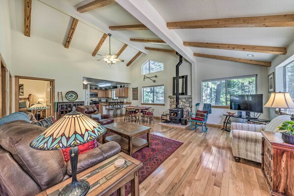 House (2 Bedrooms) | Interior - Cloudcroft Cabin w/ Deck < 2 Mi to Downtown! (Cloudcroft)