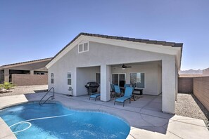 House (3 Bedrooms) | Front of property - Sunny Bullhead City Home w/ Patio & Mnt View! (Bullhead City)