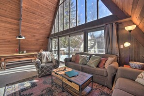 House (2 Bedrooms) | Front of property - Cozy A-frame Cabin w/ Pool Table: 8 Mi to Mt Snow! (Wilmington)