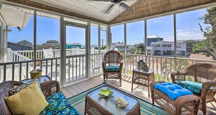 1 Block to Beach: Emerald Isle Gem w/ Ocean View