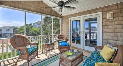 1 Block to Beach: Emerald Isle Gem w/ Ocean View