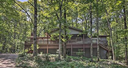 Furnished Deck w/ Views: Hot Springs Cottage