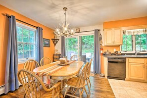 House (3 Bedrooms) | Interior - Rustic Adirondacks Home w/ Hot Tub & Lake Access! (Chestertown)