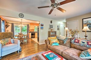 House (3 Bedrooms) | Interior - Rustic Adirondacks Home w/ Hot Tub & Lake Access! (Chestertown)