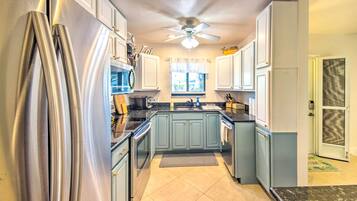 Microwave, oven, stovetop, dishwasher