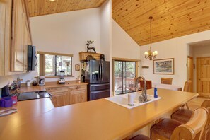 House (2 Bedrooms) | Interior - Scenic Deck + Horse Corral: Pinetop-lakeside Cabin (Pinetop)