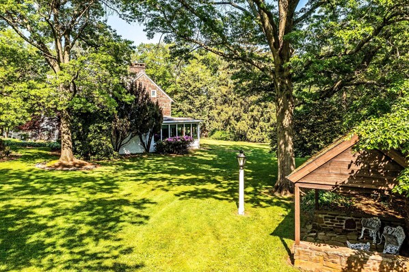 House (4 Bedrooms) | Interior - Pool & Courtyard: Timeless Home in Lansdale (Lansdale)