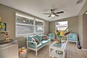 House (2 Bedrooms) | Interior - Single-story Home: Walk to Beach, Pier & River (Ormond Beach)