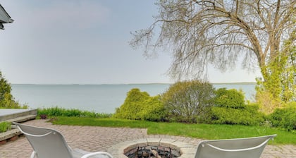 Lakefront De Tour Village Home w/ Deck & Fire Pit!