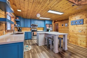 House (3 Bedrooms) | Interior - Furnished Deck: Cabin in Coconino National Forest (Munds Park)