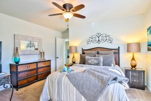 4 bedrooms, iron/ironing board, bed sheets